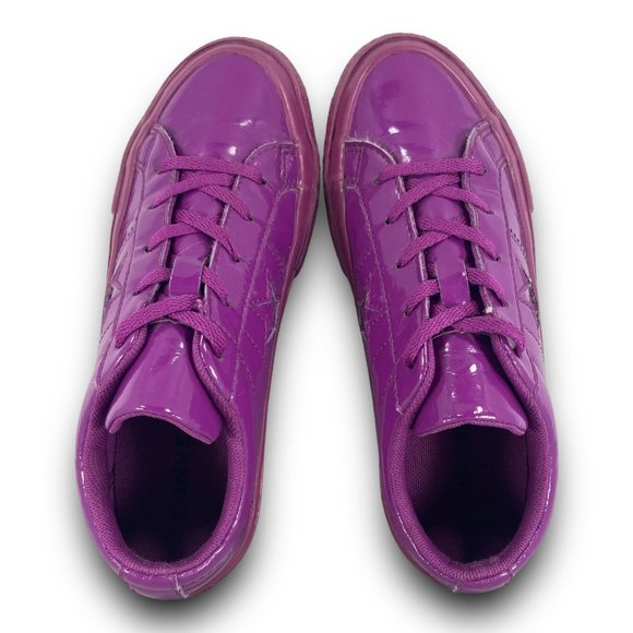 Converse One Star Athletic Sneakers 362535C Shoes Synthetic Purple Youth 2 - Picture 7 of 9